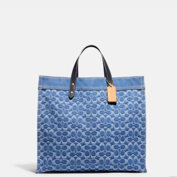 Coach Handbags - Coach Denim Field Tote 40